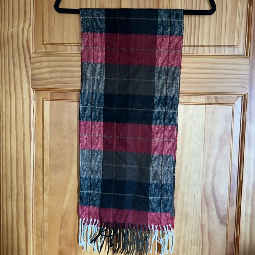 Vintage Christian Dior 100% Cashmere Plaid Scarf - Picture 4 of 6